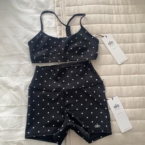 Alo polka dot athletic set